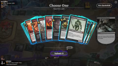 Watch MTG Arena Video Replay - Celes, Rune Knight by saitama VS Flubs, the Fool by IncogMos - Historic Brawl