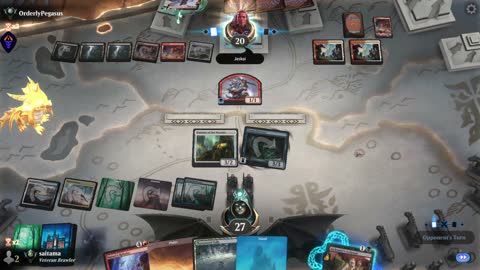 Watch MTG Arena Video Replay - 5 Color Midrange by saitama VS Mardu Midrange by OrderlyPegasus - Premier Draft Ranked