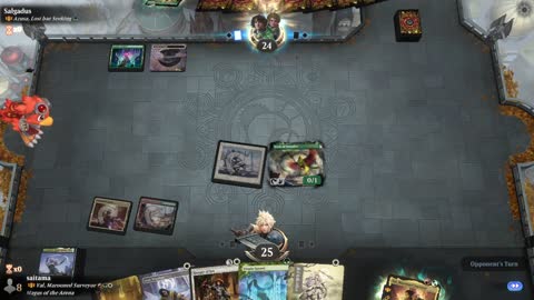 Watch MTG Arena Video Replay - Val, Marooned Surveyor by saitama VS Azusa, Lost but Seeking by Salgadus - Historic Brawl