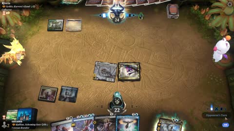 Watch MTG Arena Video Replay - Raffine, Scheming Seer by saitama VS Sythis, Harvest's Hand by Rivets - Historic Brawl