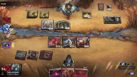 Watch MTG Arena Video Replay - Rakdos Aggro by CunicoliGoblin VS Mono White Midrange by Sneak - Alchemy Play