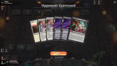 Watch MTG Arena Video Replay - Jeskai Control by DamienF16 VS Orzhov Control by Tagus - Traditional Standard Ranked