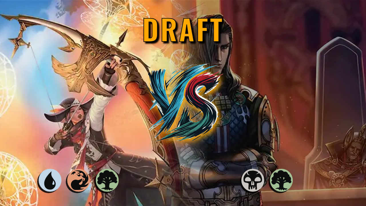 Watch MTG Arena Draft Video - Temur Midrange by DamienF16 VS Golgari Midrange by Drink - 8ab947