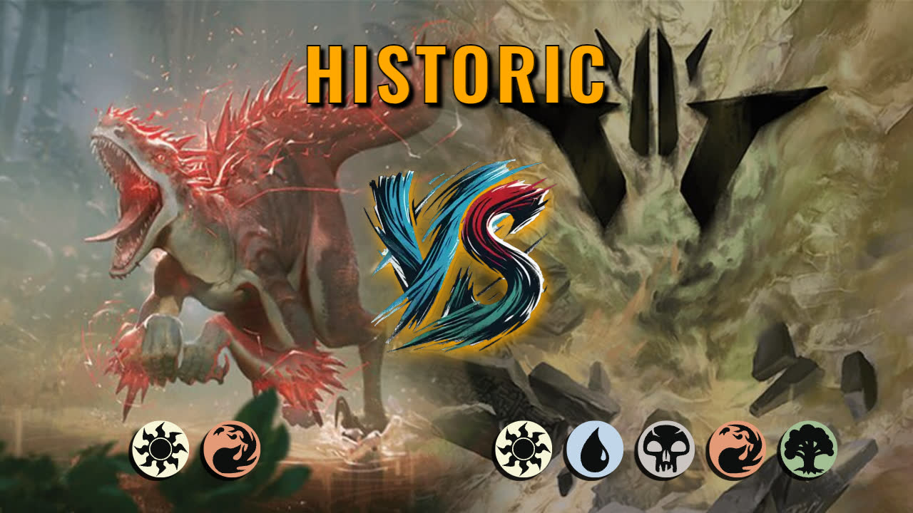 Watch MTG Arena Historic Video - Boros Aggro by MTGADailyChallengeOfficial VS 5 Color Midrange by Hetrix116 - f965bc