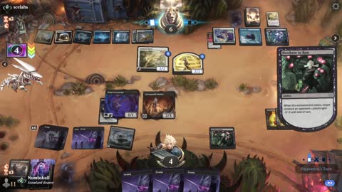 Watch MTG Arena Video Replay - Mono Black Aggro by Numbskull VS Esper Midrange by scelahs - Traditional Standard Ranked