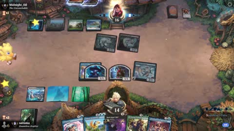Watch MTG Arena Video Replay - Sultai Midrange by saitama VS Golgari Midrange by Midnight_0il - Premier Draft