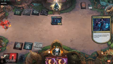 Watch MTG Arena Video Replay - Izzet Midrange by CunicoliGoblin VS Esper Midrange by mattyloz - Standard Event