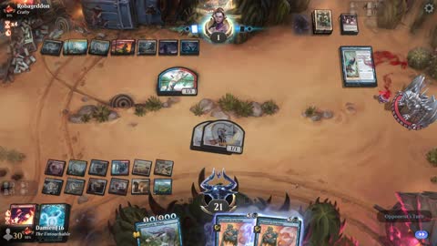 Watch MTG Arena Video Replay - Jeskai Control by DamienF16 VS Grixis Aggro by Robageddon - Traditional Standard Ranked