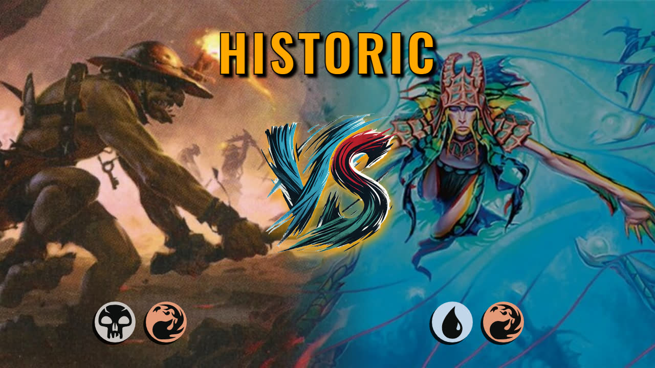 Watch MTG Arena Historic Video - Rakdos Aggro by CunicoliGoblin VS Izzet Control by Mr.Wiggles - cd0e03