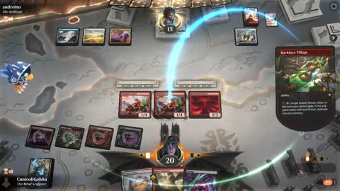 Watch MTG Arena Video Replay - Rakdos Aggro by CunicoliGoblin VS Jeskai Midrange by andreino - Alchemy Play