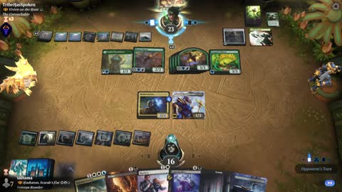 Watch MTG Arena Video Replay - Hashaton, Scarab's Fist by saitama VS Vivien on the Hunt by TribeHasSpoken - Historic Brawl
