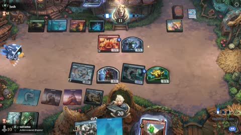 Watch MTG Arena Video Replay - Grixis Aggro by saitama VS Temur Midrange by Jush - Premier Draft