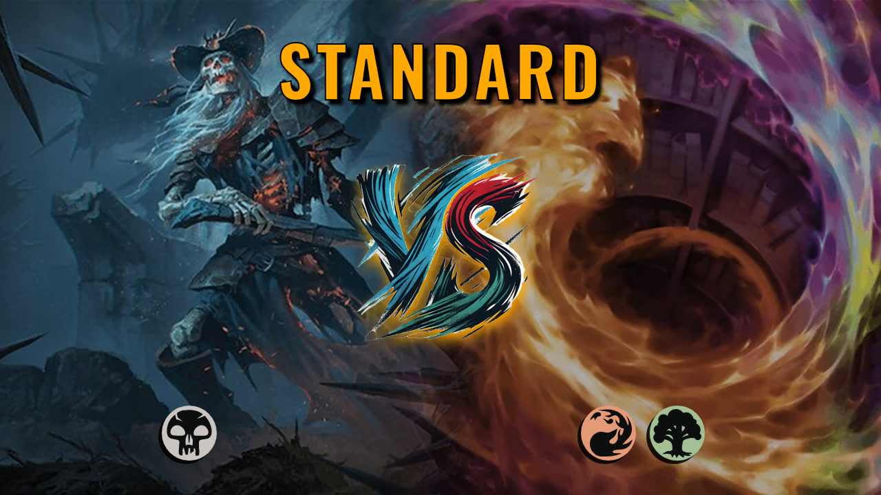 Watch MTG Arena Standard Video - Mono Black Aggro by Numbskull VS Gruul Aggro by Potatolord78 - 6ff4c9
