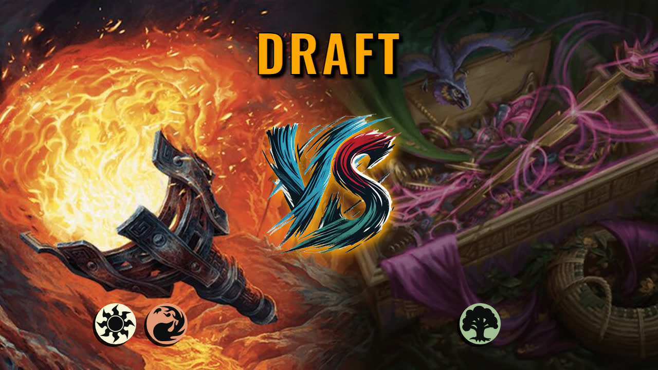 Watch MTG Arena Draft Video - Boros Midrange by GBThundaII VS Mono Green Midrange by Pydortis - 71fc7a