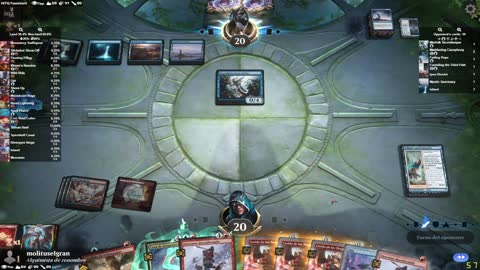 Watch MTG Arena Video Replay - Izzet Aggro by molituselgran VS Mono Blue Midrange by ina - Explorer Play