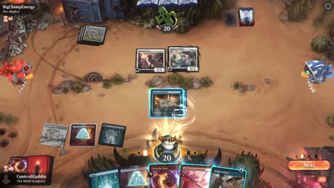 Watch MTG Arena Video Replay - Izzet Midrange by CunicoliGoblin VS Mono White Aggro by BigChimpEnergy - Alchemy Play