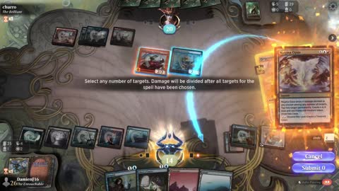 Watch MTG Arena Video Replay - Grixis Midrange by DamienF16 VS Izzet Midrange by churro - Chromatic Cube Draft
