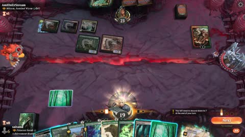 Watch MTG Arena Video Replay - Azusa, Lost but Seeking by saitama VS Miirym, Sentinel Wyrm by AmIOnUrStream - Historic Brawl