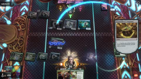 Watch MTG Arena Video Replay - Simic Midrange by utku VS Dimir Aggro by valerio123 - Standard Play