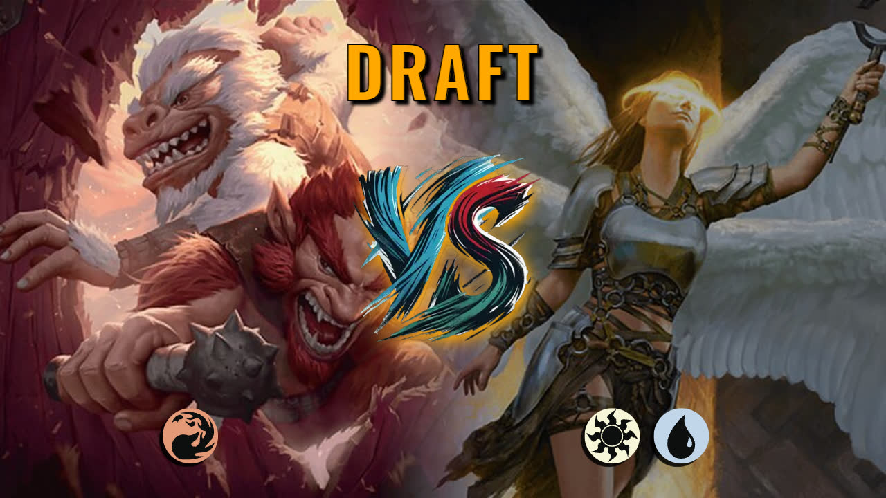 Watch MTG Arena Draft Video - Mono Red Midrange by Numbskull VS Azorius Midrange by Ellster - b47663