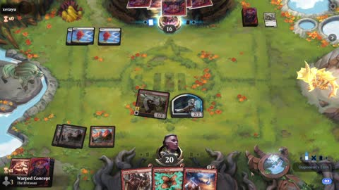 Watch MTG Arena Video Replay - Mono Red Aggro by Warped Concept VS Mono White Aggro by xetayu - MWM Standard Pauper