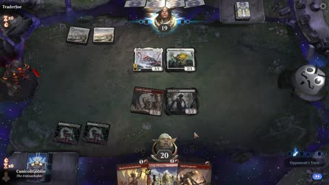 Watch MTG Arena Video Replay - Rakdos Aggro by CunicoliGoblin VS Mono White Aggro by TraderJoe - Traditional Historic Play