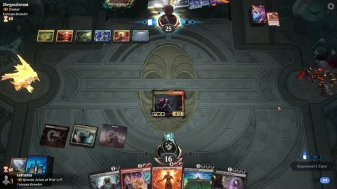Watch MTG Arena Video Replay - Rowan, Scion of War by saitama VS Tiamat by Diegusdream - Historic Brawl