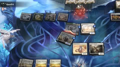 Watch MTG Arena Video Replay - Mono White Aggro by Khat VS Selesnya Aggro by Hazel54 - Explorer Ranked