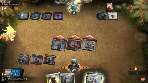 Watch MTG Arena Video Replay - Ajani, Nacatl Pariah // Ajani, Nacatl Avenger by saitama VS Rusko, Clockmaker by beelzebub - Historic Brawl