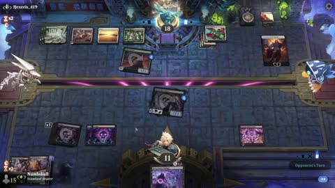 Watch MTG Arena Video Replay - Mono Black Midrange by Numbskull VS Selesnya Midrange by Hexeris_419 - Traditional Standard Ranked