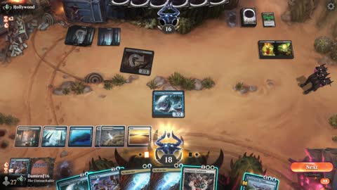 Watch MTG Arena Video Replay - Azorius Control by DamienF16 VS Mono Black Midrange by Hollywood - Traditional Standard Ranked