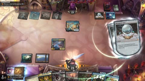 Watch MTG Arena Video Replay - The Ancient One by Warped Concept VS Phenax, God of Deception by NumbSoul - Historic Brawl