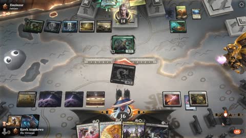 Watch MTG Arena Video Replay - Abzan Midrange by Hawk Atankewo VS WUBG Midrange by Zinzinzor - Premier Draft Ranked