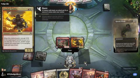 Watch MTG Arena Video Replay - Boros Aggro by MTGBudgetBrew VS Azorius Midrange by Vulgo djo - Historic Play