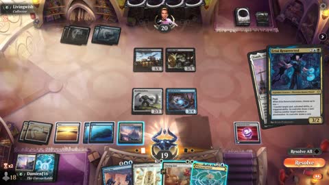 Watch MTG Arena Video Replay - Jeskai Midrange by DamienF16 VS Dimir Midrange by Livingwish - Premier Draft