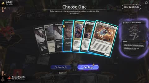 Watch MTG Arena Video Replay - Orzhov Midrange by CunicoliGoblin VS Rakdos Aggro by bobr80 - Traditional Historic Ranked