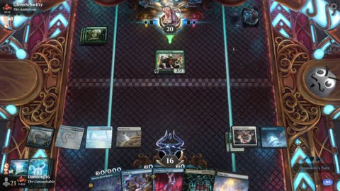 Watch MTG Arena Video Replay - Azorius Midrange by DamienF16 VS Mono Green Aggro by GlennSchwifty - Traditional Standard Ranked