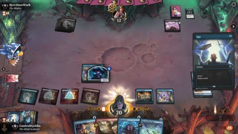 Watch MTG Arena Video Replay - Izzet Control by CunicoliGoblin VS Mono Black Control by HercDoesWork - Alchemy Ranked