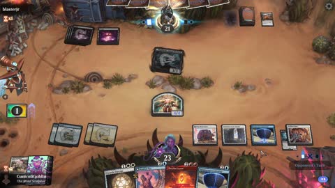 Watch MTG Arena Video Replay - Azorius Midrange by CunicoliGoblin VS Mono Black Midrange by blasterjr - Standard Event