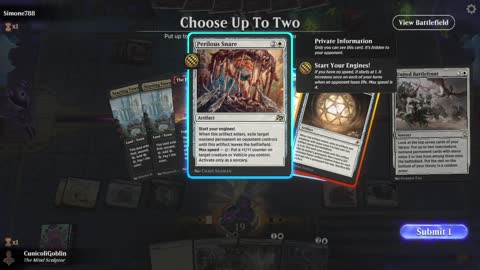 Watch MTG Arena Video Replay - Azorius Midrange by CunicoliGoblin VS Mono Red Aggro by Simone788 - Standard Event
