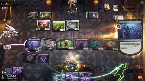 Watch MTG Arena Video Replay - Mono Black Aggro by Numbskull VS Mono White Aggro by Gorechild - Standard Play