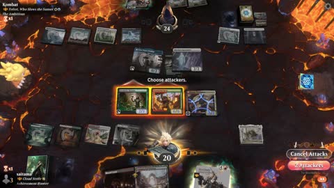Watch MTG Arena Video Replay - Najeela, the Blade-Blossom by saitama VS Teferi, Who Slows the Sunset by Kombat - Historic Brawl