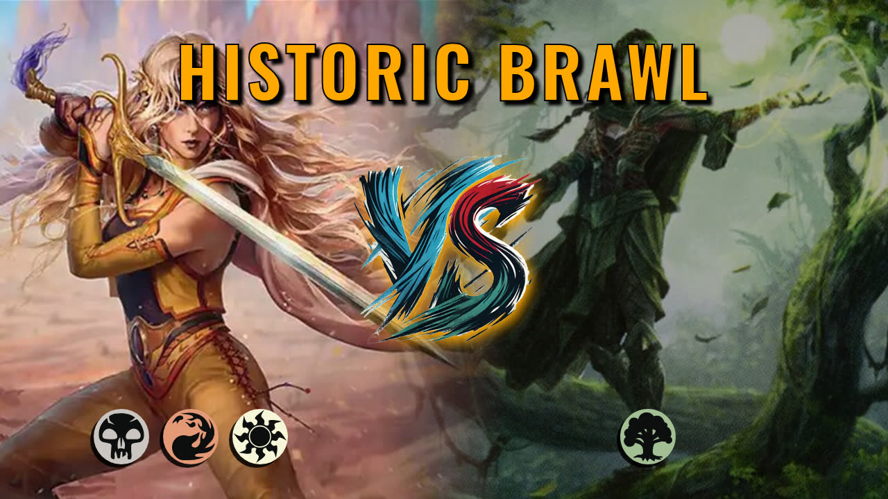 Watch MTG Arena Historic Brawl Video - Celes, Rune Knight by saitama VS Nissa, Resurgent Animist by Domènec Roca - 06ddbd