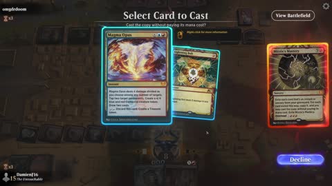 Watch MTG Arena Video Replay - Grixis Midrange by DamienF16 VS Jund Midrange by omgdrdoom - Chromatic Cube Draft