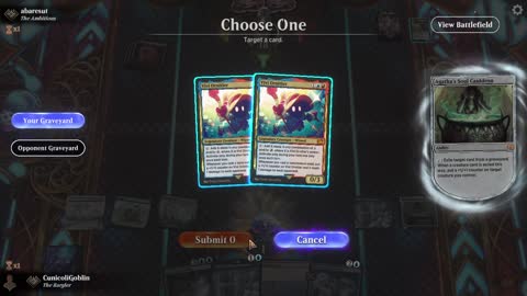 Watch MTG Arena Video Replay - Grixis Cauldron by CunicoliGoblin VS Mono Red Aggro by abaresut - Standard Play