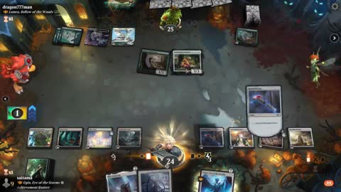 Watch MTG Arena Video Replay - Ugin, Eye of the Storms by saitama VS Lumra, Bellow of the Woods by dragon777man - Historic Brawl