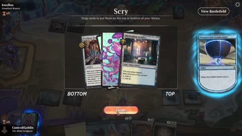 Watch MTG Arena Video Replay - Azorius Midrange by CunicoliGoblin VS Boros Midrange by knedloo - Standard Event