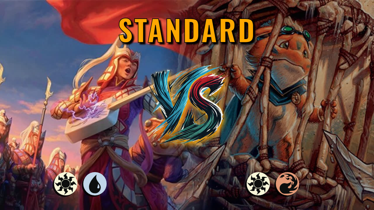 Watch MTG Arena Standard Video - Azorius Midrange by CunicoliGoblin VS Boros Midrange by knedloo - 198513