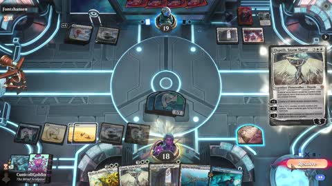 Watch MTG Arena Video Replay - Azorius Control by CunicoliGoblin VS Mono White Midrange by Fontzhansen - Standard Play