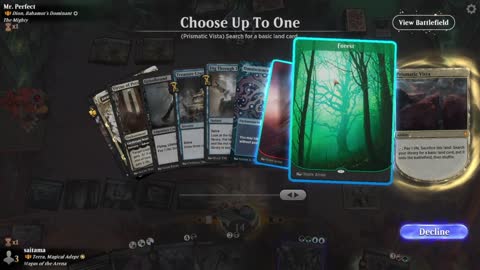 Watch MTG Arena Video Replay - Terra, Magical Adept by saitama VS Dion, Bahamut's Dominant by Mr. Perfect - Historic Brawl